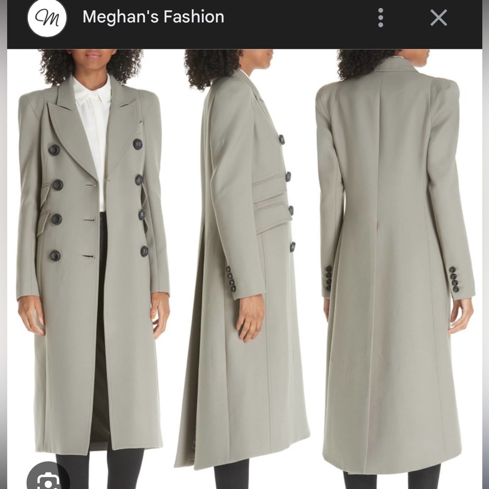 Smythe Pagoda Coat in Storm ASO Meghan Markle - Picture 2 of 14